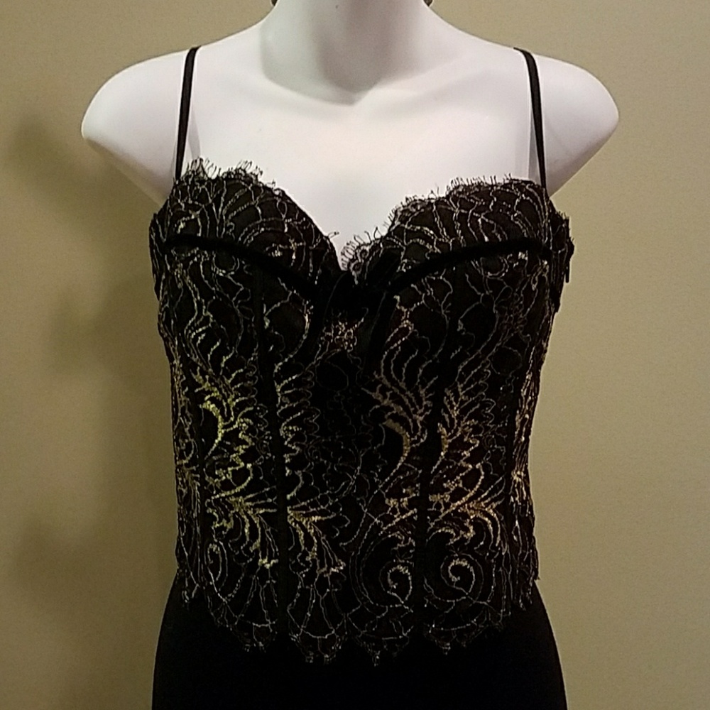 Sexy Gold and Black Corset!